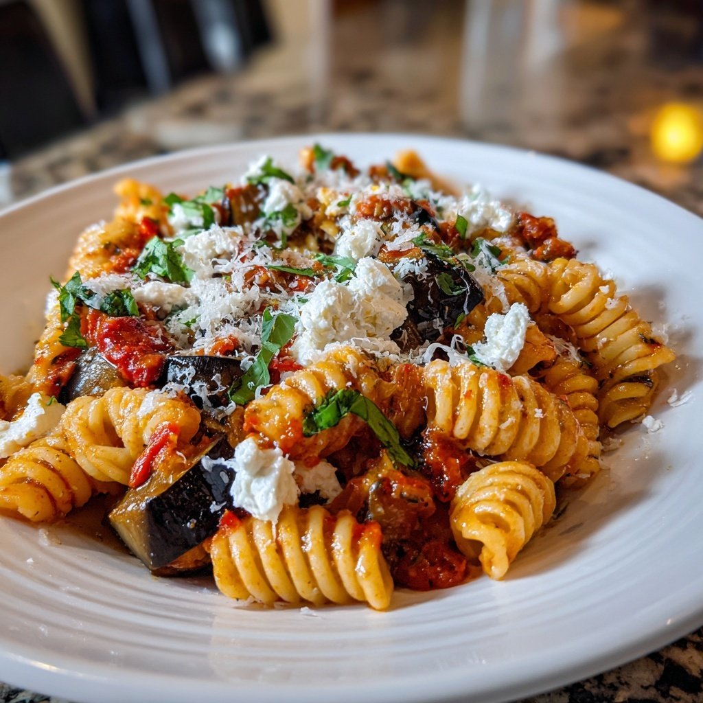 Internationale Küche Italienische Pasta alla Norma