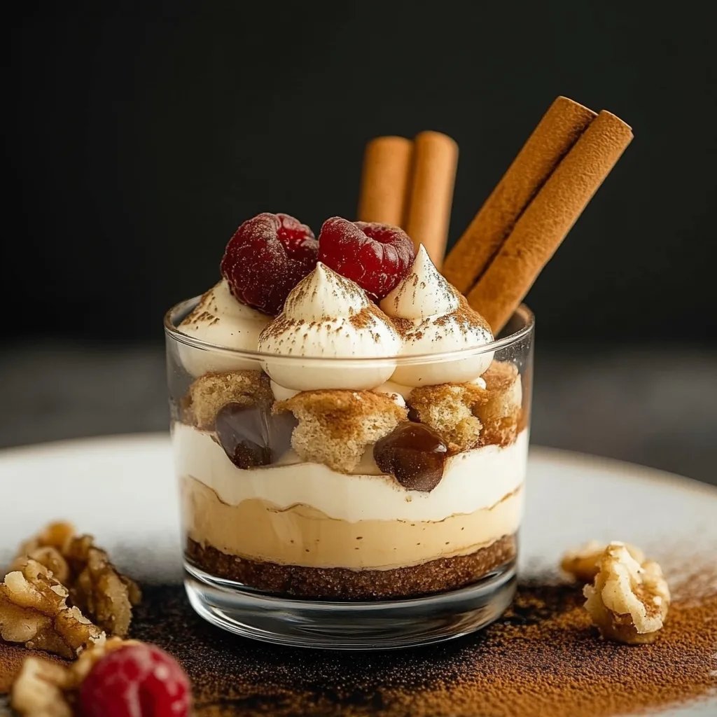 Bratapfel-Tiramisu im Glas