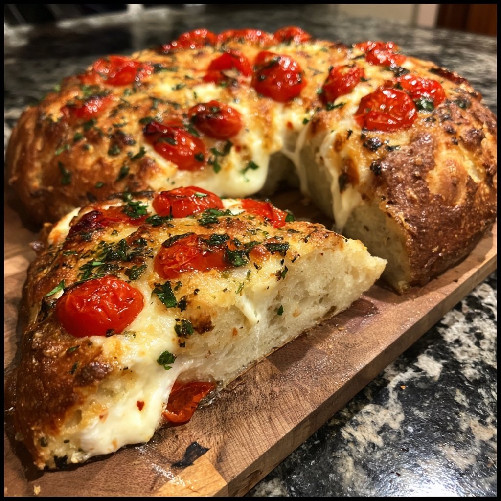 Zupfbrot Mit Tomaten Und Mozzarella