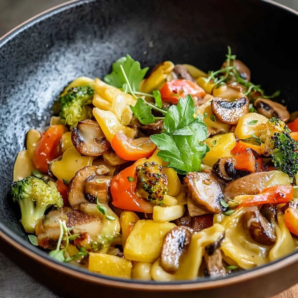 Spätzlepfanne mit Gemüse