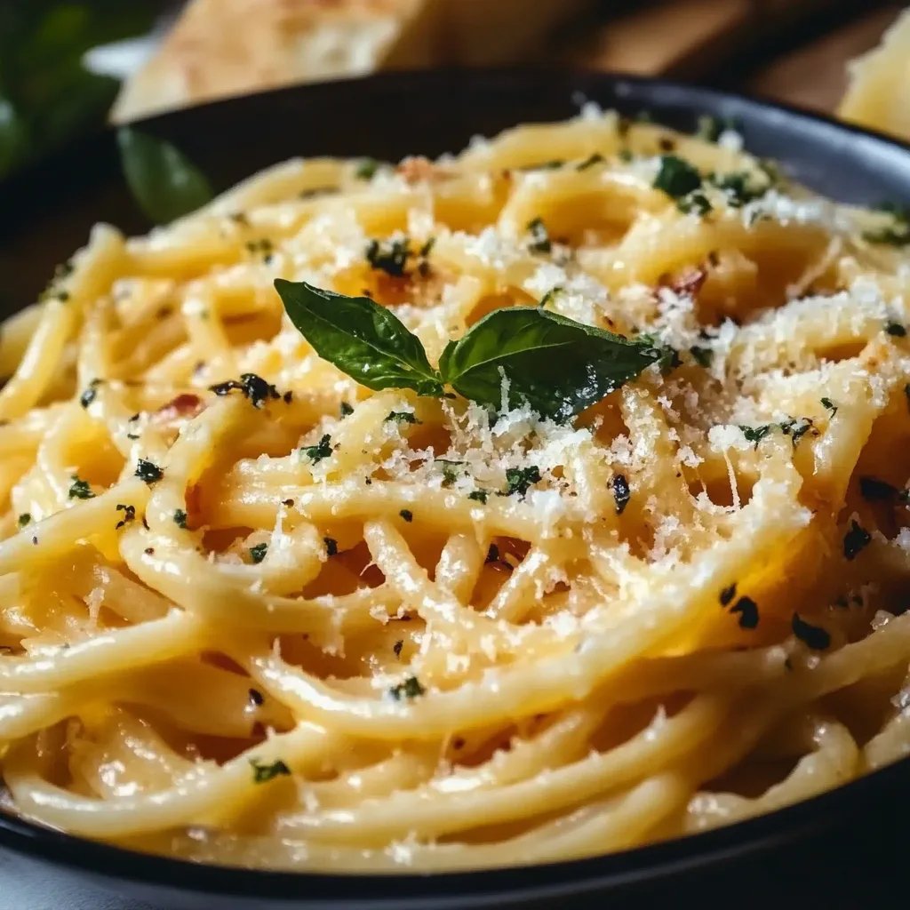 Schnelle Knoblauch-Parmesan-Nudeln