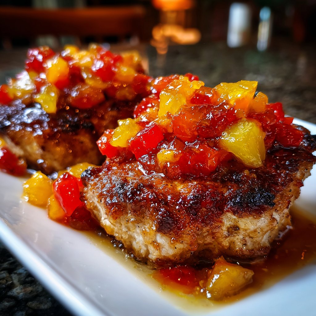 Putenmedaillons mit Fruchtchutney