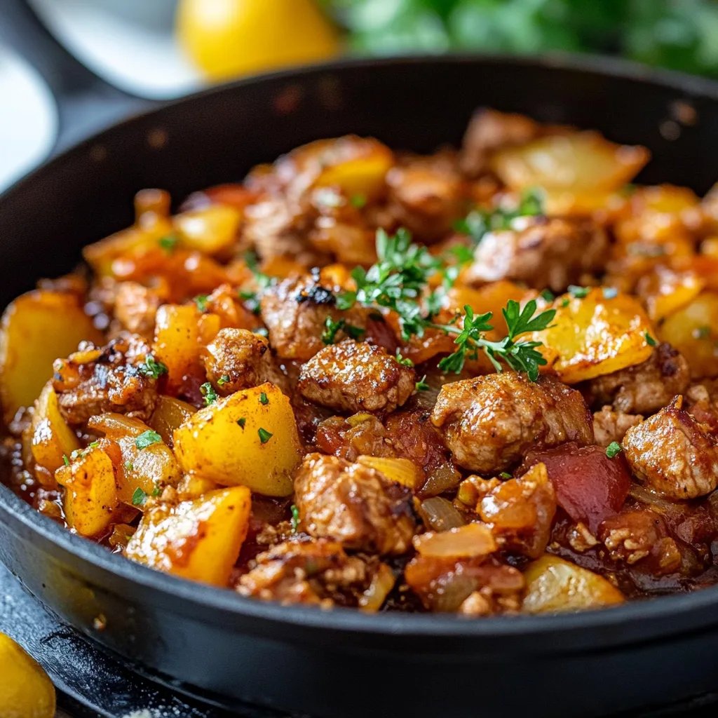 Paprika-Reis-Pfanne mit Hackfleisch
