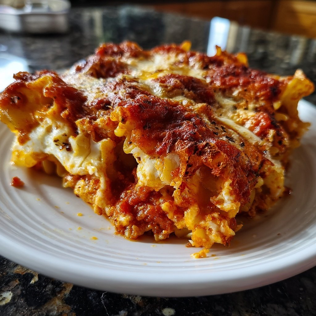 Nudelauflauf mit Tomatensauce