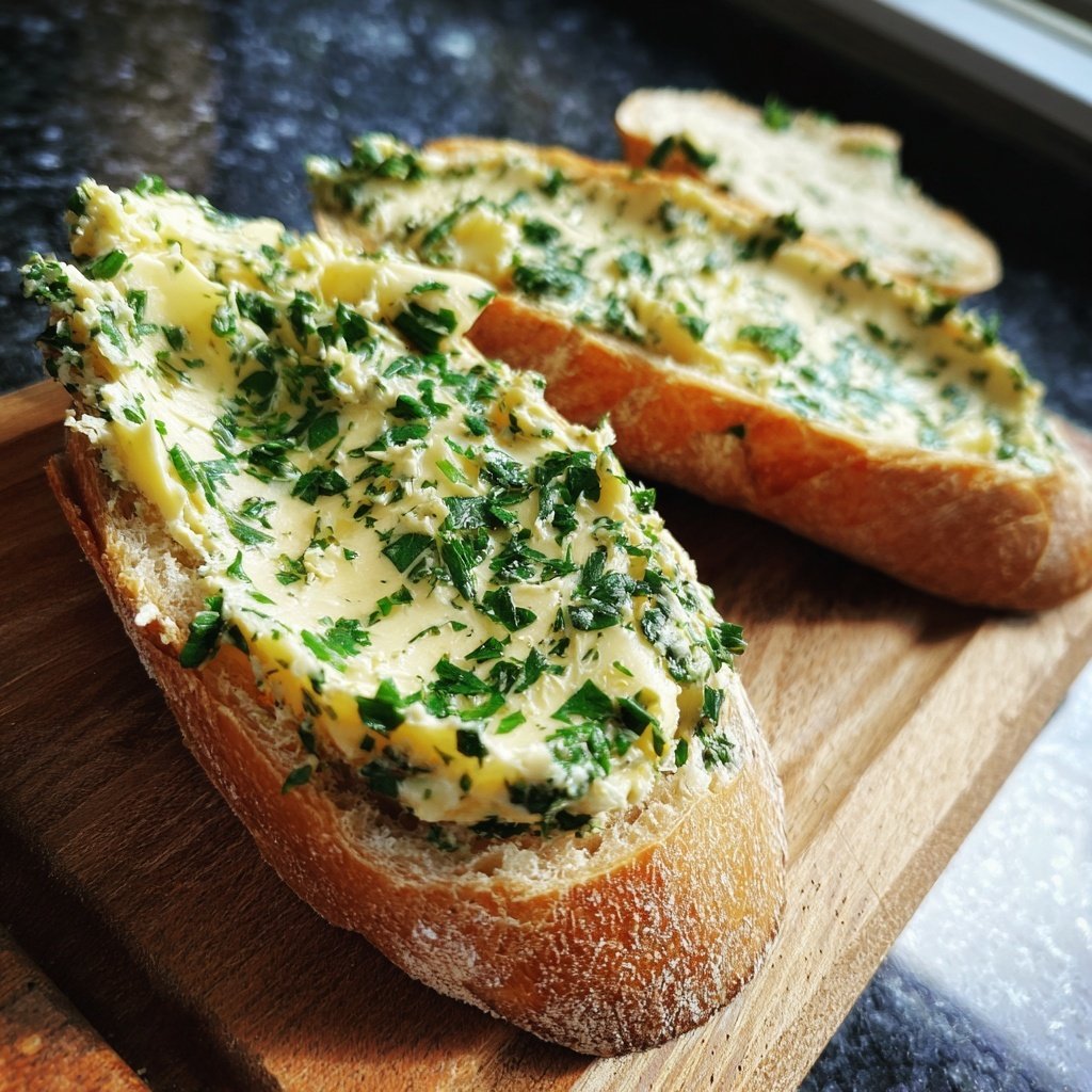 Hausgemachte Kräuterbutter Für Baguette