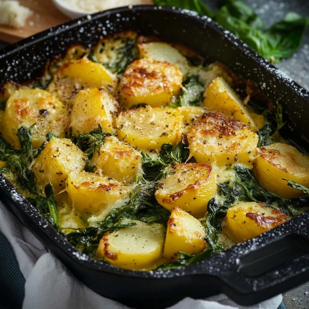 Kartoffel Spinat Auflauf