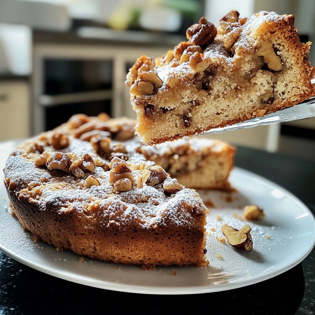 Omas saftiger Walnusskuchen