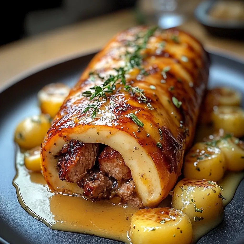 Hackfleisch-Käse-Rolle