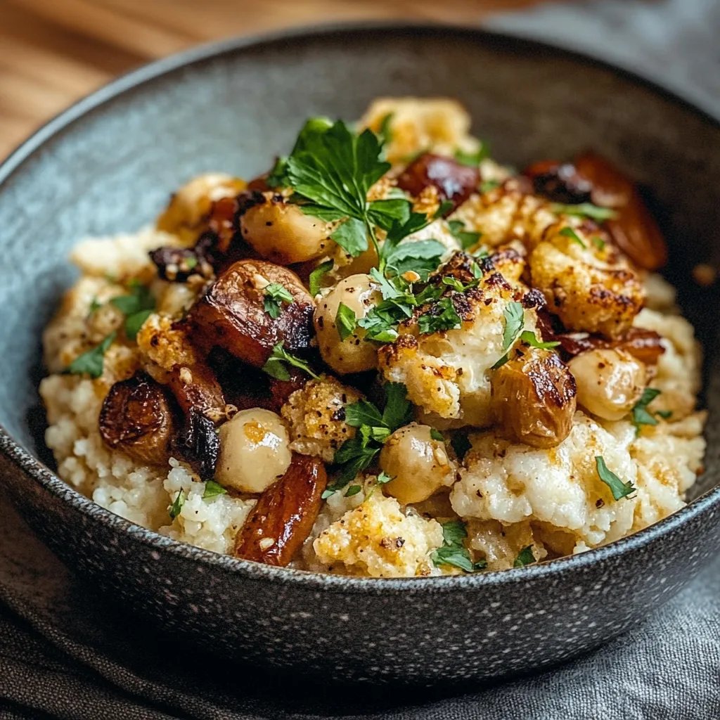 Gewürzblumenkohl mit Kichererbsen