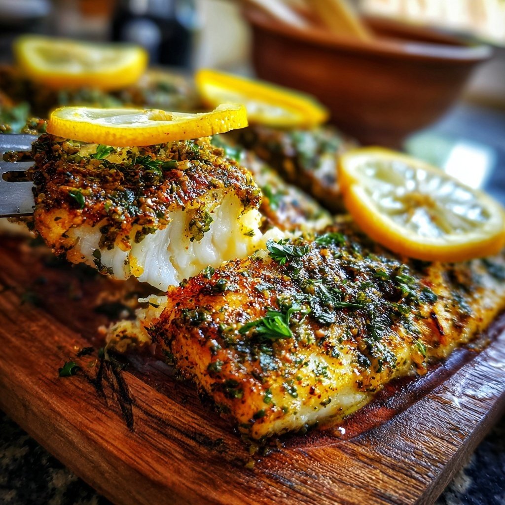 Gesund & Leicht Zitronen-Gegrillter Fisch