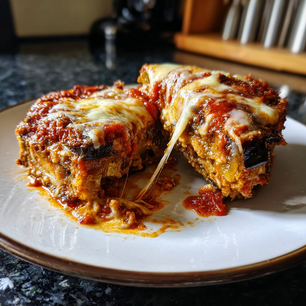 Auberginenauflauf mit Tomatensauce