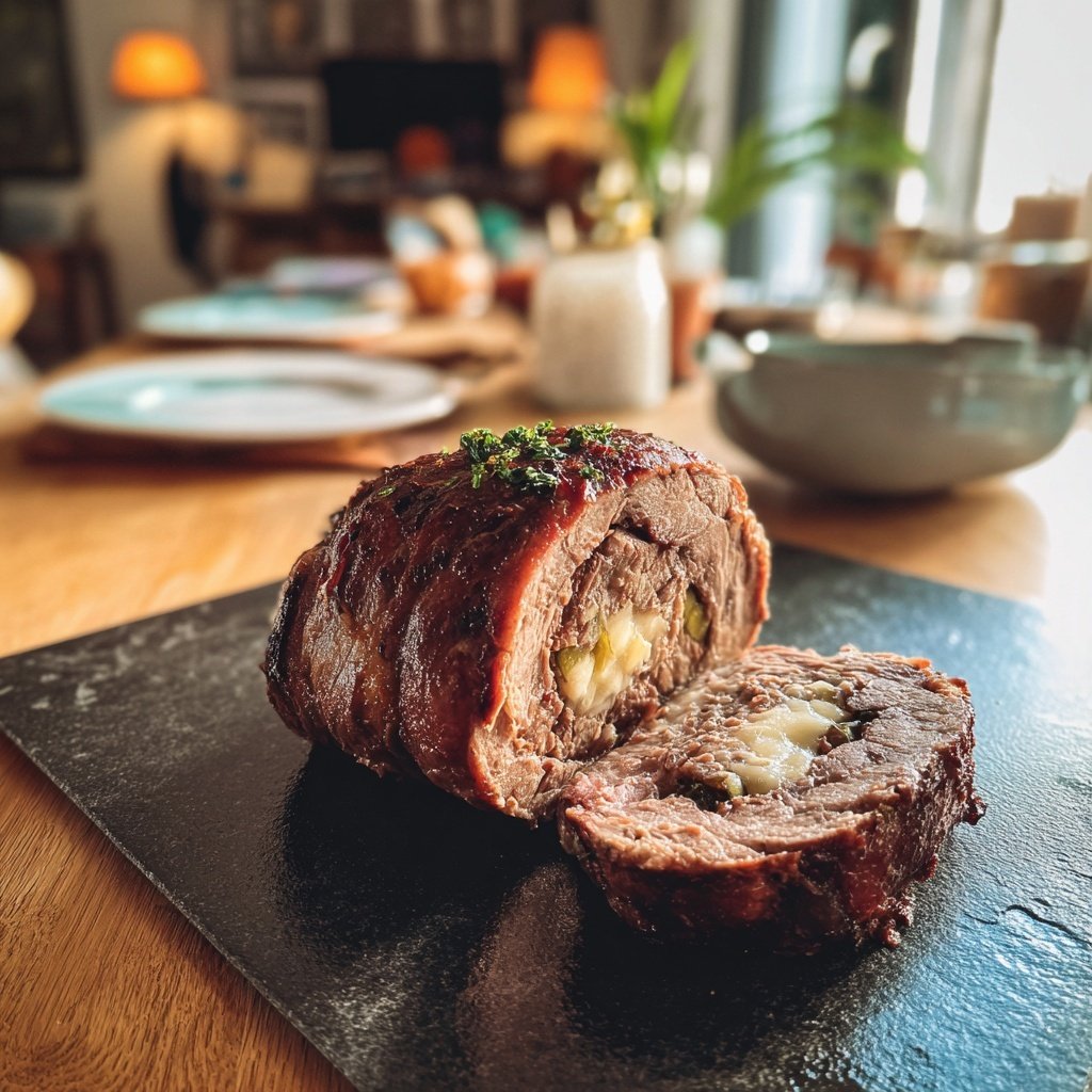 Hausmannskost Rinderrouladen mit Rahmsoße