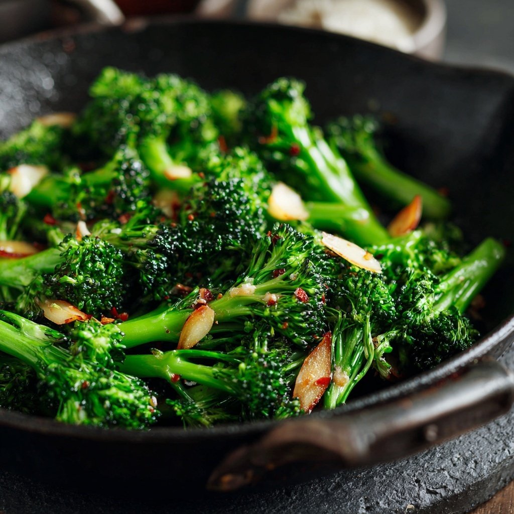 Brokkoli Pfanne Mit Ingwer