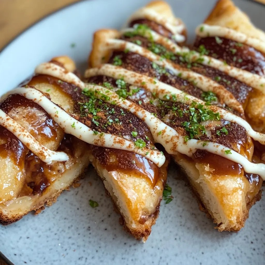 Blätterteigbäumchen mit Gewürzkirschen-Füllung